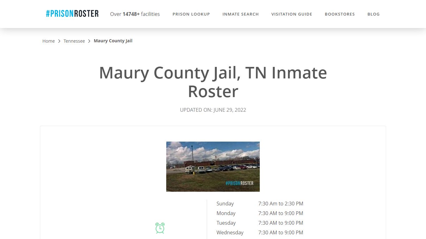 Maury County Jail, TN Inmate Roster