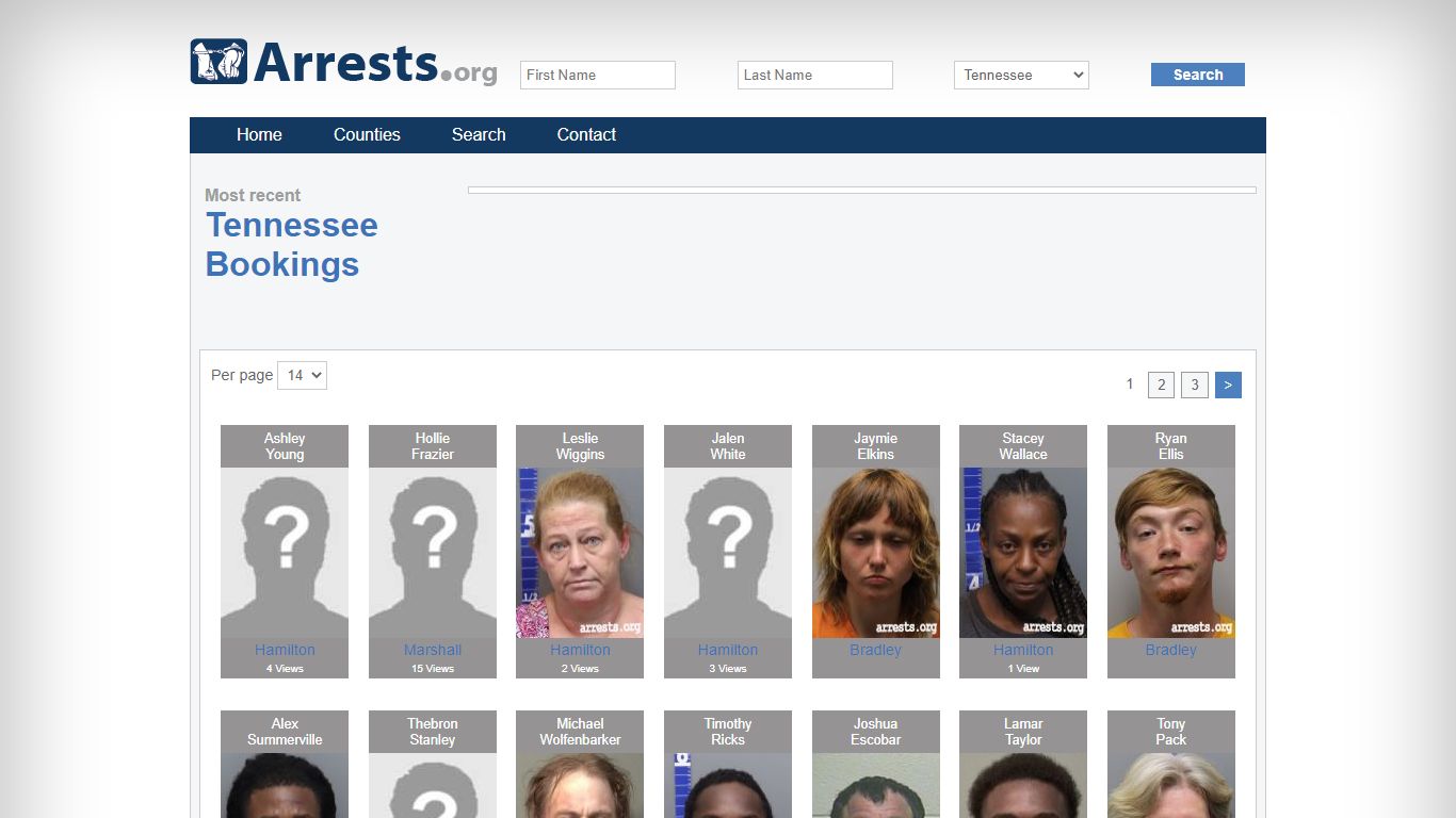 Tennessee Arrests and Inmate Search